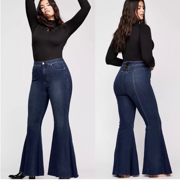 We The Free Crvy By Ma Cherie High Waist Flare Jeans - Picture 4 of 13